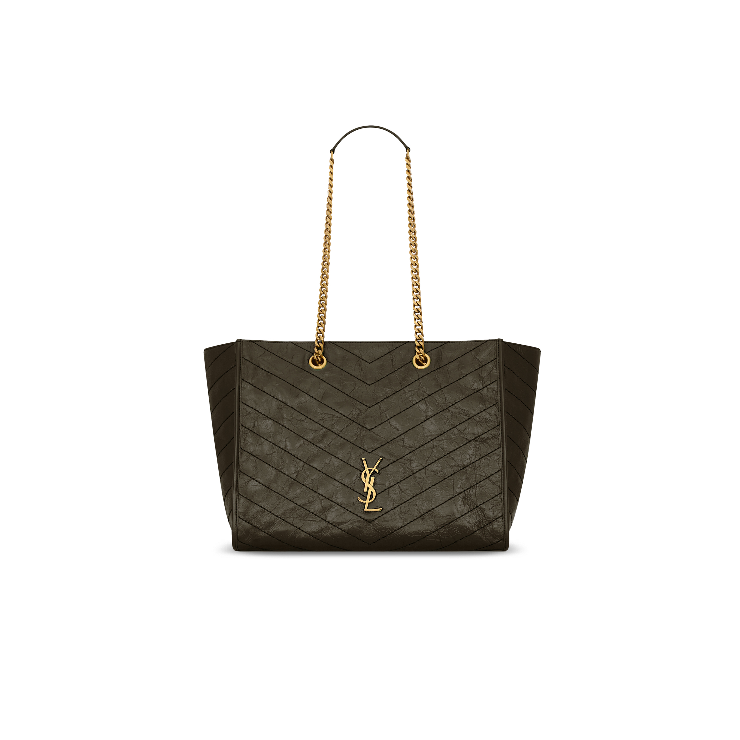 YSL NIKI SHOPPING IN VINTAGE LEATHER 871151 (33*27*14cm)